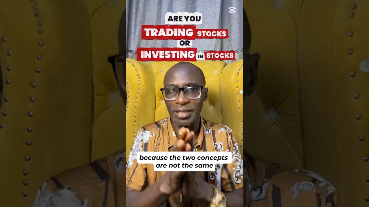 Are you Trading stocks or investing in stocks.. #share #investing #stockmarket #ngx