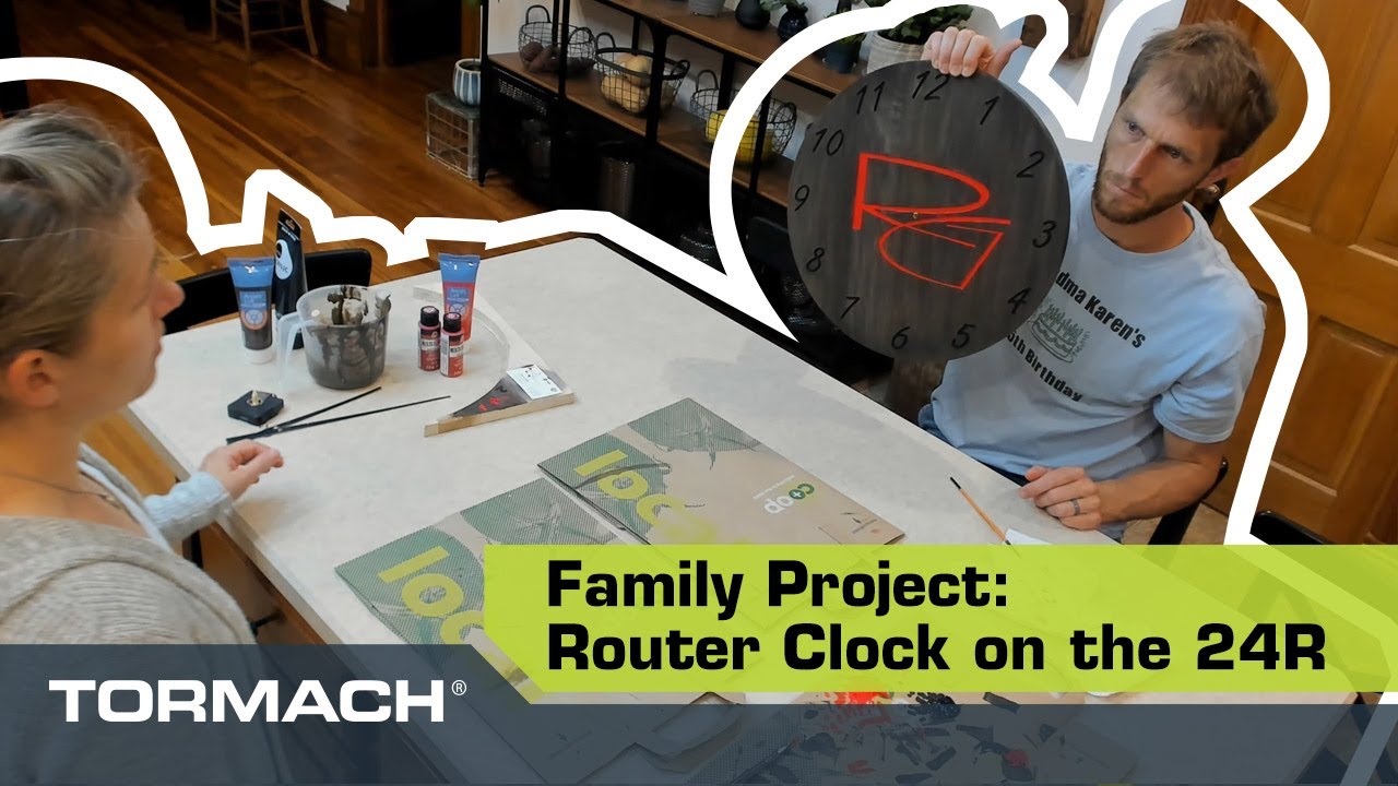 Family Project | Cutting a Wall Clock on a Tormach 24R Router