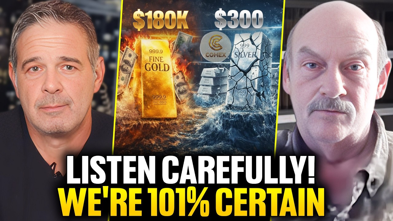 $180,000 Gold & $300 Silver! If You Own Gold & Silver, Watch Now - Andy Schectman & Bill Holter