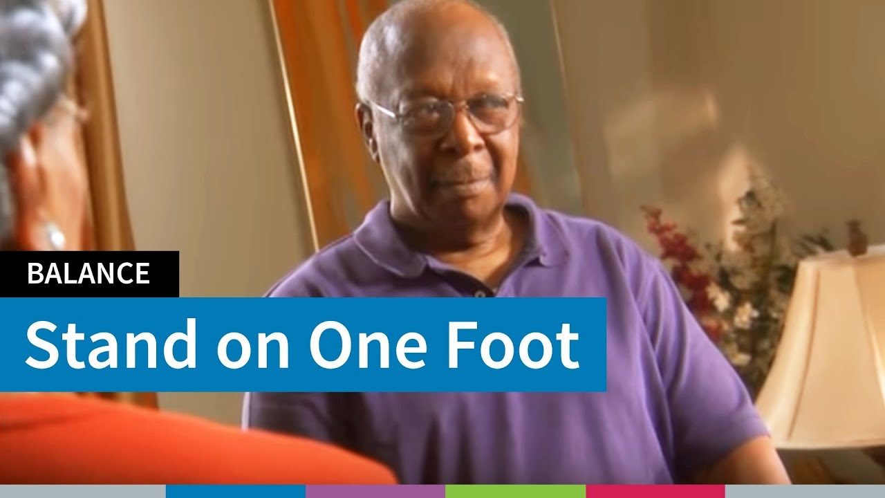 Stand on One Foot Balance Exercise for Older Adults