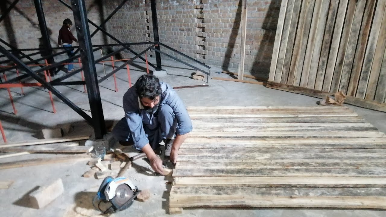 Complete vedio of making wood floor for goats & sheep | #goatfarming #sheepfarming #farming #avairy