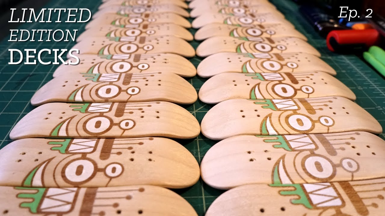 Making Limited Edition Fingerboard Decks, ep. 02 - Graphics