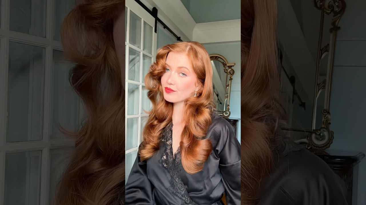 Lana Del Rey Old Hollywood hairstyle ❤️ Tried some new techniques and I love how it turned out #hair