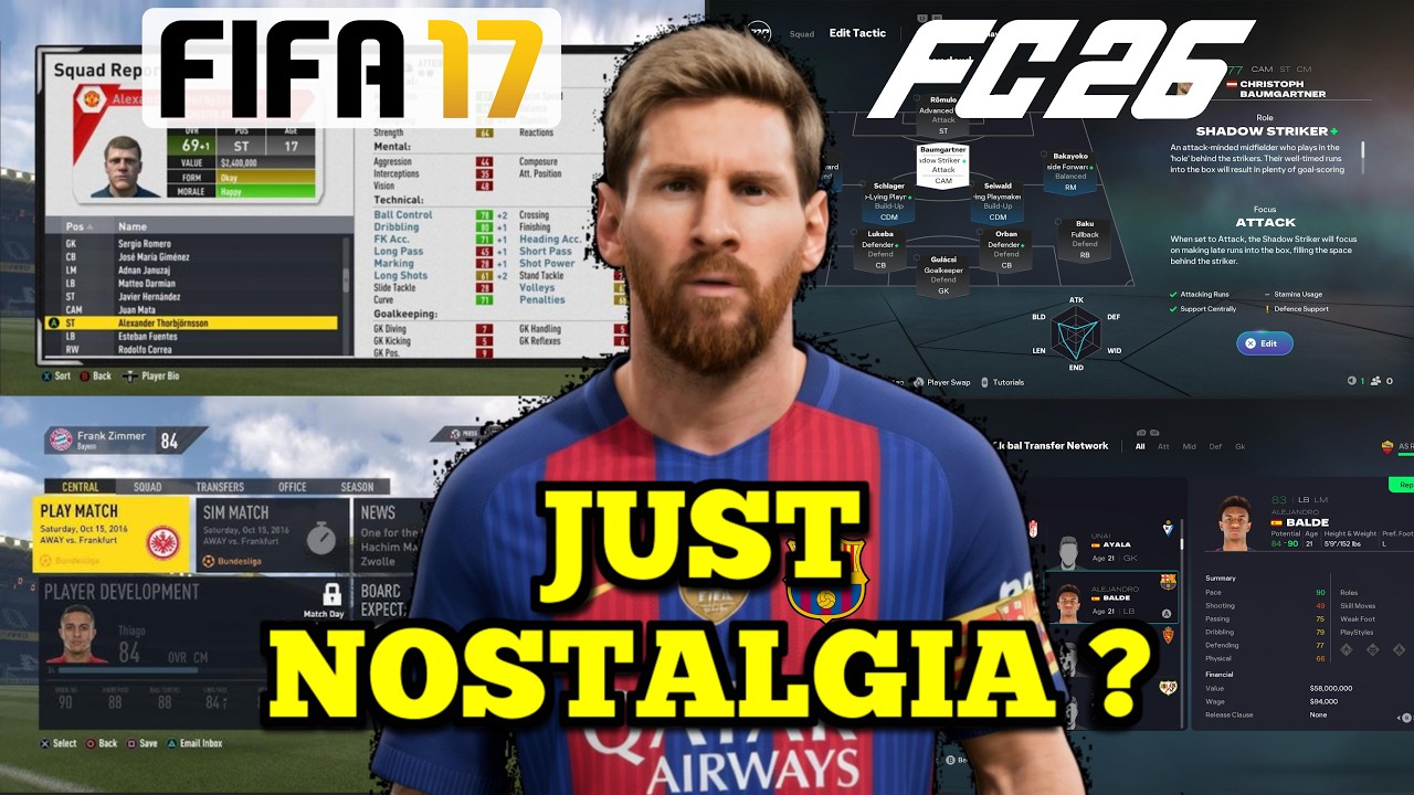 Действительно ли режим карьеры в FIFA 17 лучше, чем в FC26?