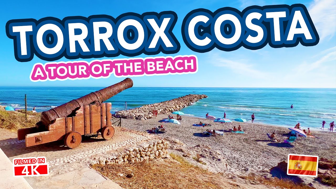 TORROX COSTA, Costa Del Sol, Spain - Beach Walk