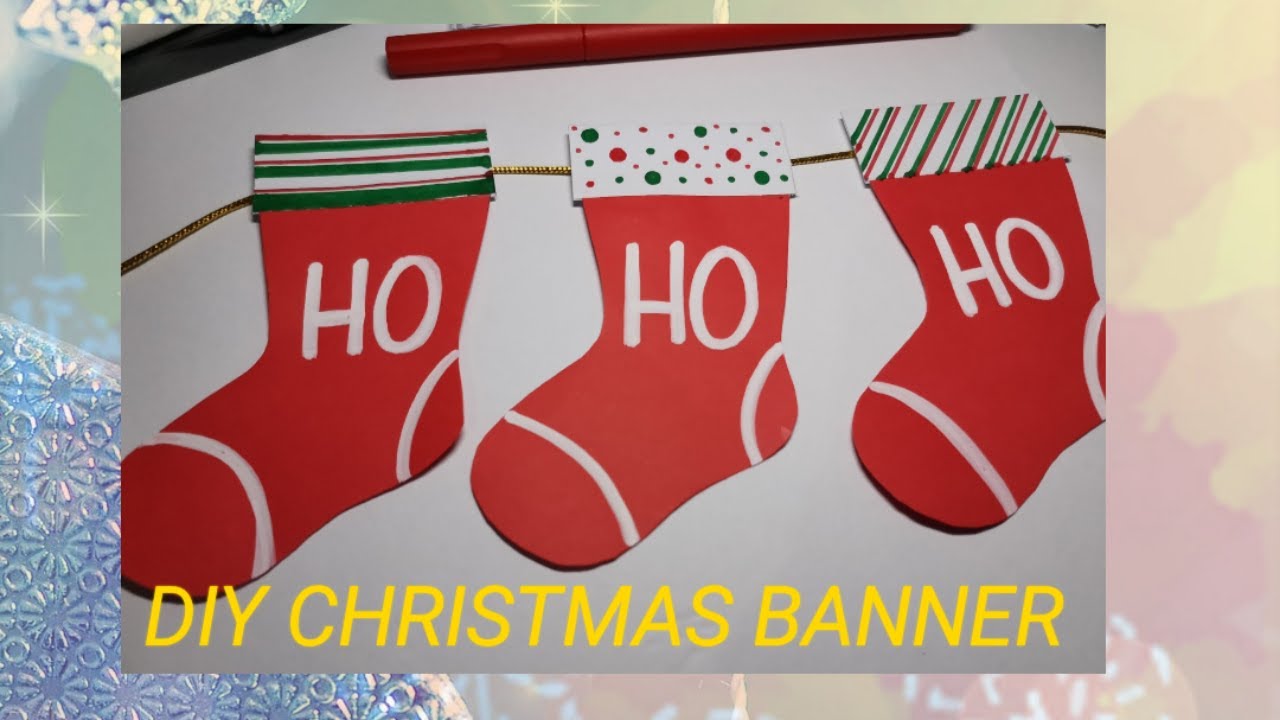 DIY Christmas Banner simple