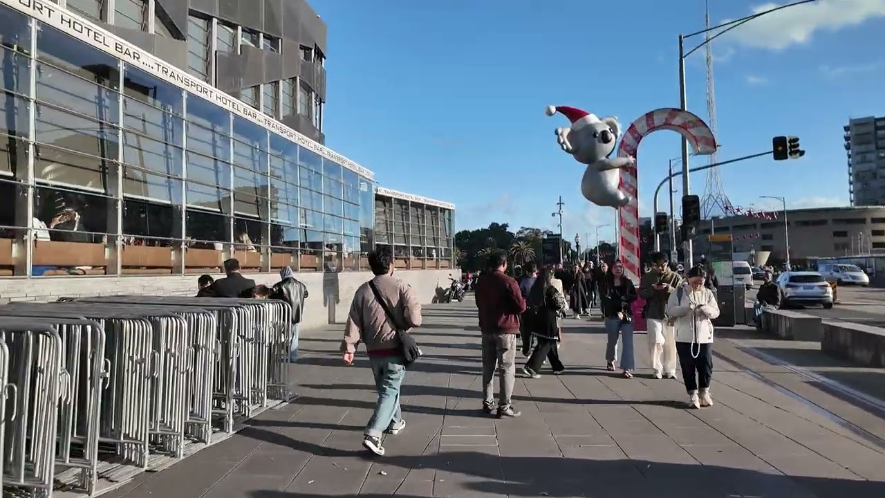 xmas tree on Fed square