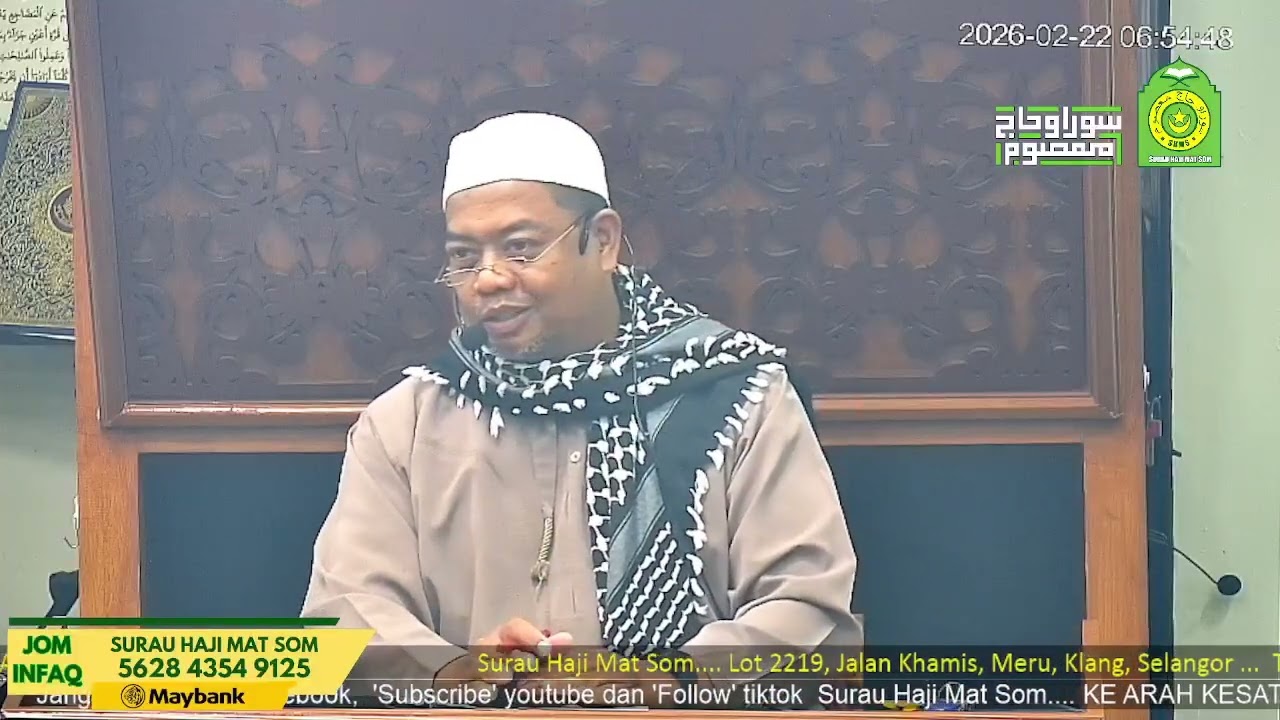Kuliah Subuh oleh Prof Madya Dr Sedek Ariffin