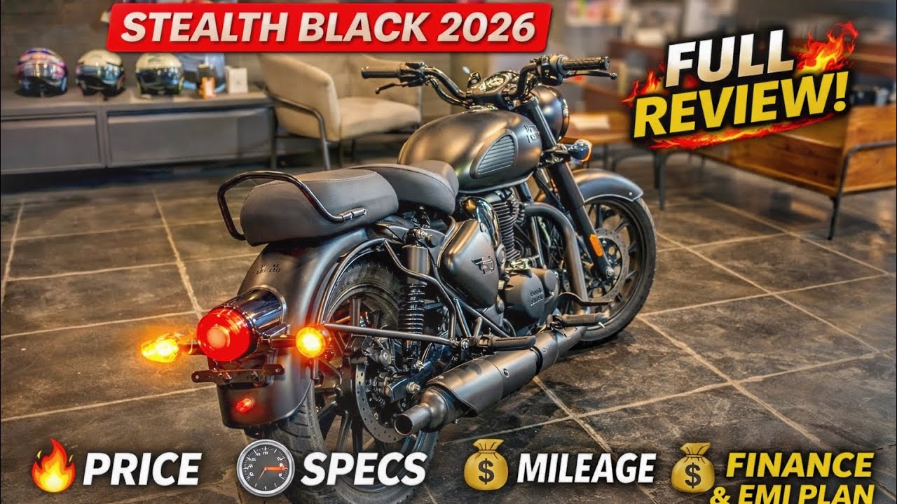 Royal Enfield Classic 350 Stealth Black 2026 🔥 On Road Price, Specs,Finance & EMI Plan Full Review
