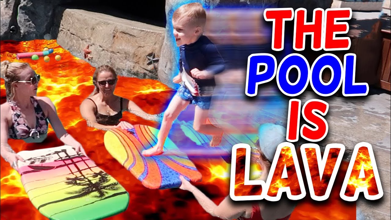 The POOL Is LAVA Challenge With Daily Bumps and Carl And Jinger