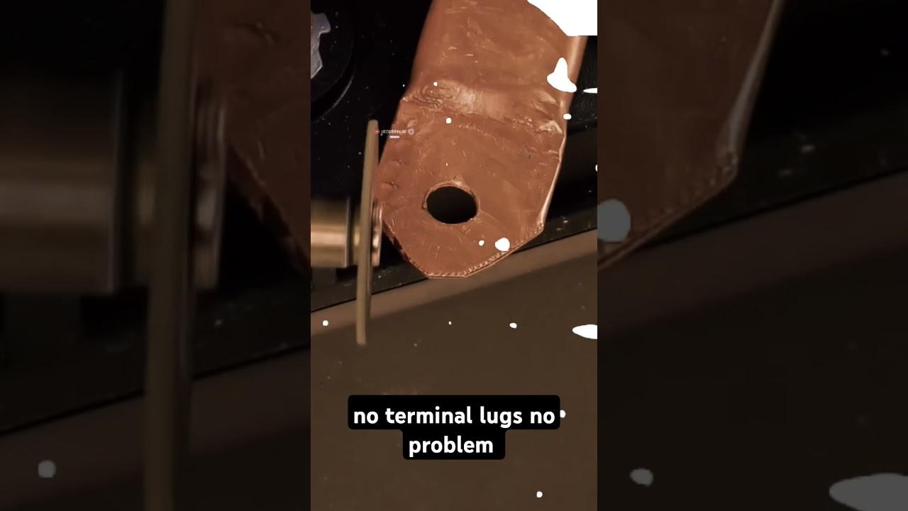 no terminal lugs no problem #elektrisistatv #diy #electrician #foryou