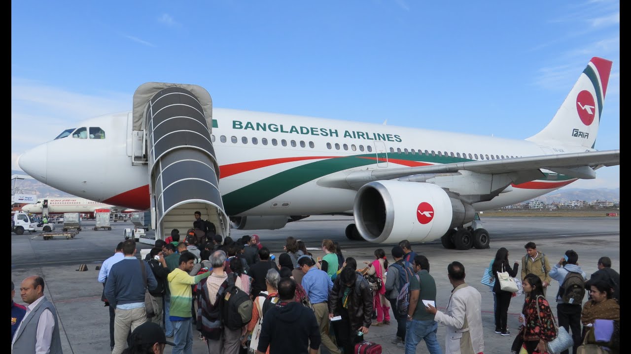 Biman A310-300 Takeoff from Kathmandu - Window View