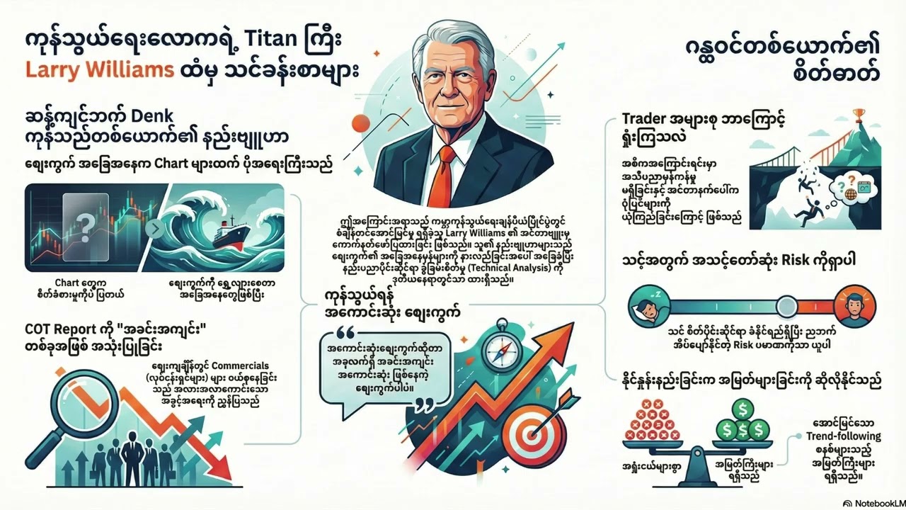 ၁ နှစ်အတွင်း ၁၁,၀၀၀% အမြတ်ရစေခဲ့သော ဂန္ထဝင်ကုန်သည်ကြီး Larry Williams ၏ လျှို့ဝှက်ချက်