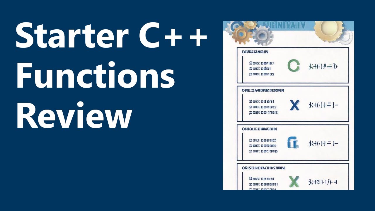 Functions Review | Starter C++ Programming, Ch. 6