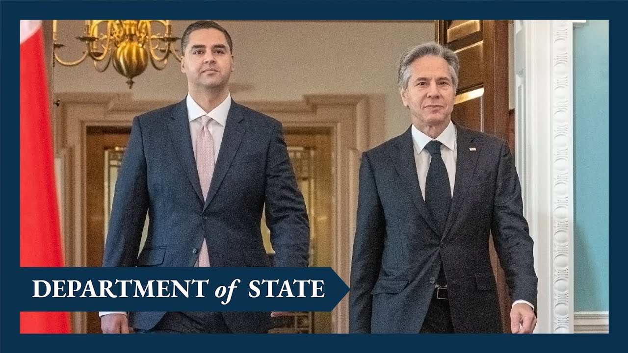 Secretary Blinken meets with Maltese Foreign Minister Ian Borg at the Department of State
