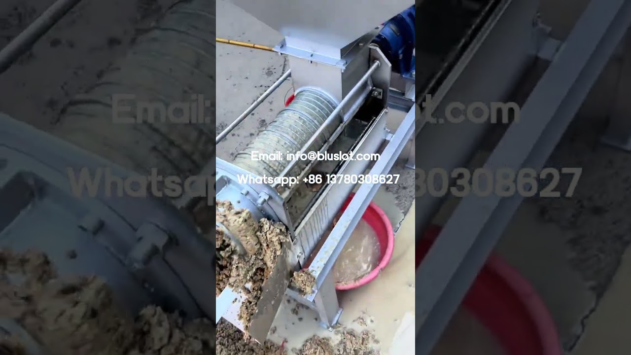 Dewatering Machine Of Food Waste - Industrial Solid Liquid Separator - Screw Press Separator
