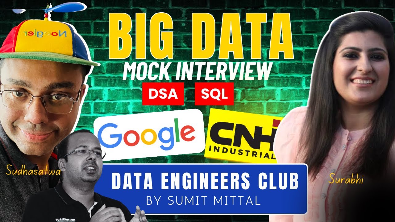 Google Data Engineer Mock Interview | SQL & DSA Round | Top Product Based Companies #google