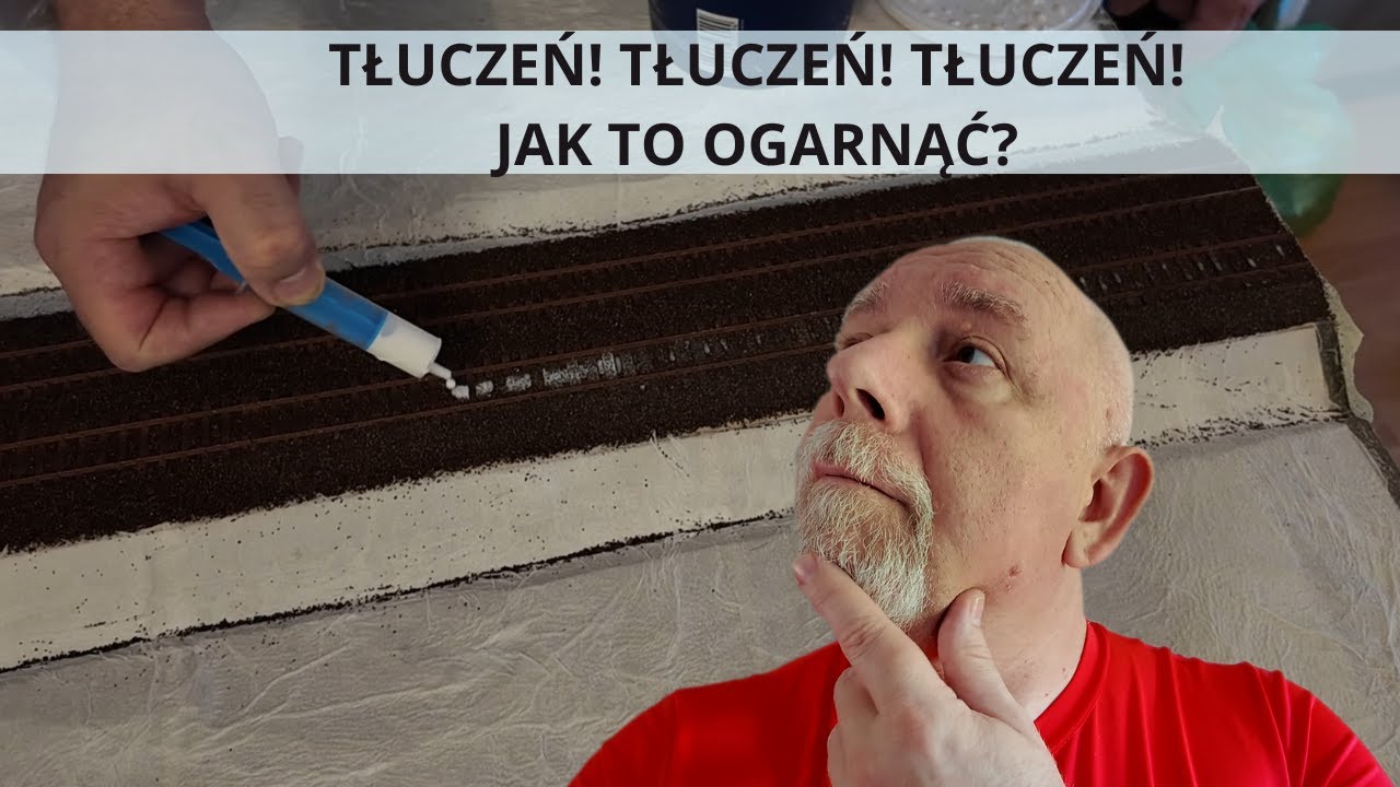 Malowanie , klejenie, kładzenie tłucznia. Moja makieta modułowa.