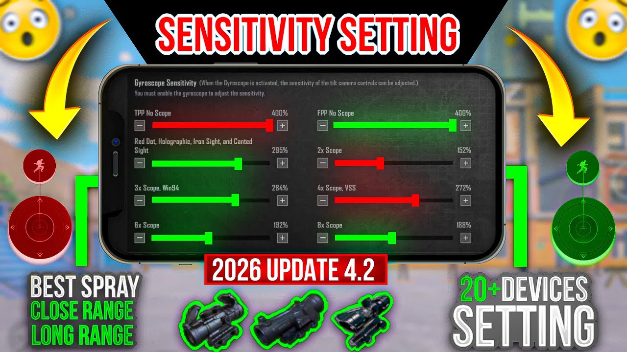 World Best Sensitivity Settings And Basic Advance Control For All Devices PUBGMOBILE & BGMI