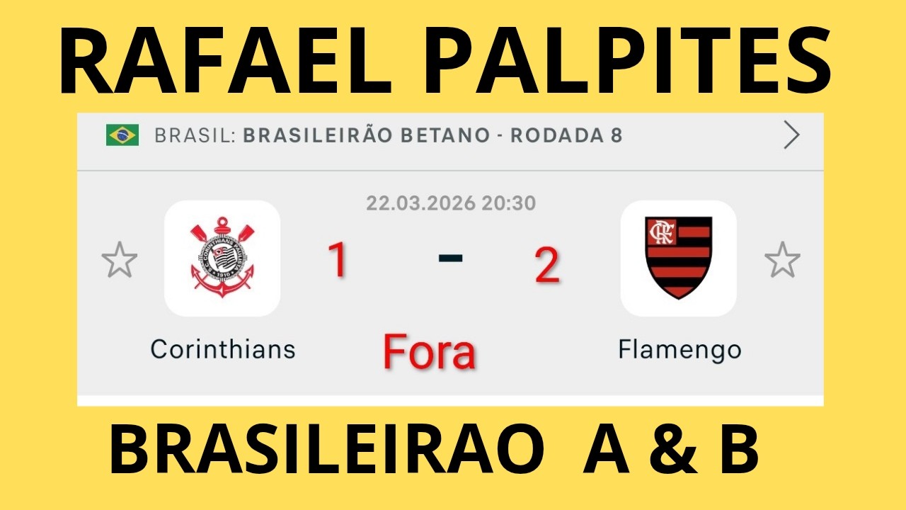 PALPITES DE FUTEBOL COM PLACAR EXATO +BILHETE PRONTO PARA ESTE DOMINGO DE BRASILEIRAO