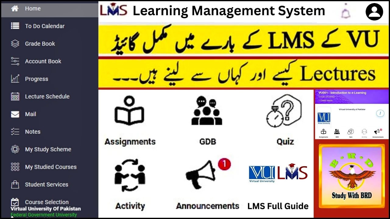 VULMS Orientation​ - How to use LMS of Virtual University Complete Tutorial | VU001 Lecture 1 to 12