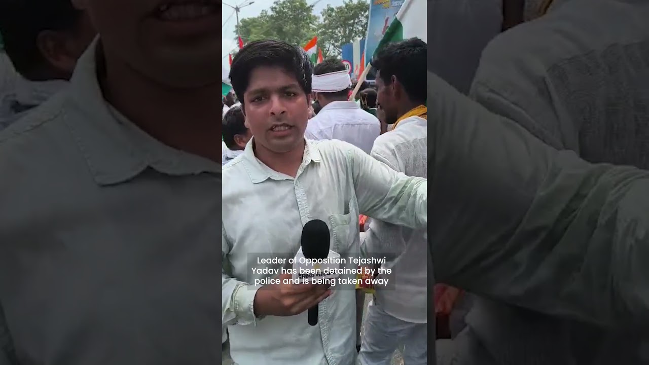 Tejashwi Yadav Detained During Patna March Over Alleged AK-47 Firing On Students