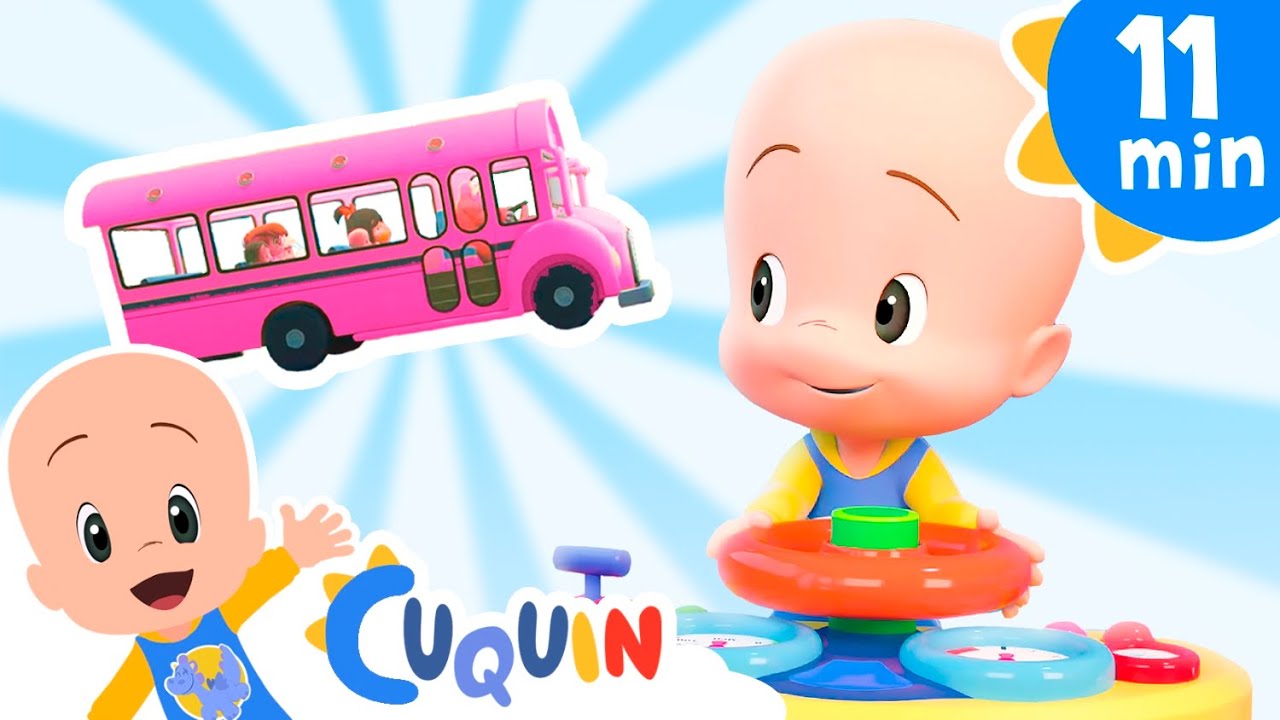 Las ruedas del bus rosa  | Cleo & Cuquín: canciones infantiles