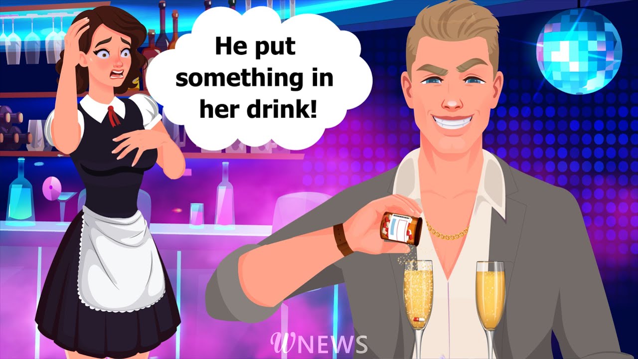 As soon as the woman left, the guy took something out of his pocket...