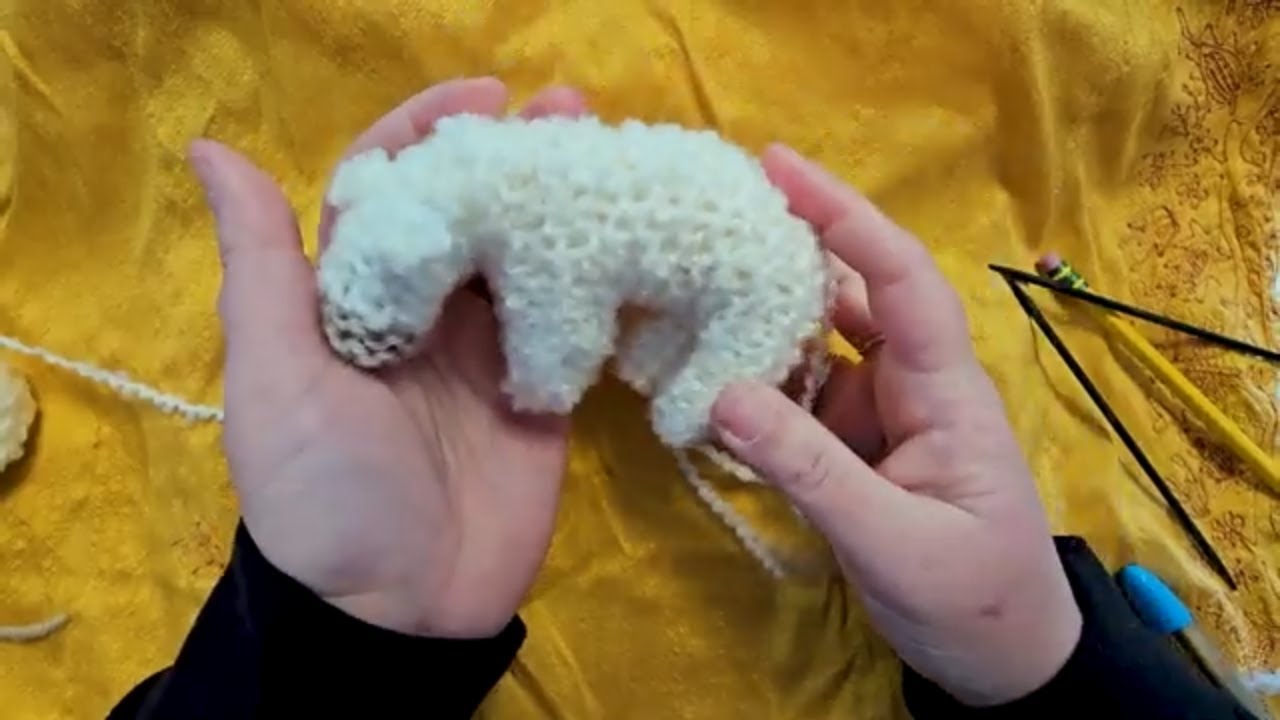 Knit a Tiny Sheep FAST with This Easy Garter Stitch Tutorial!