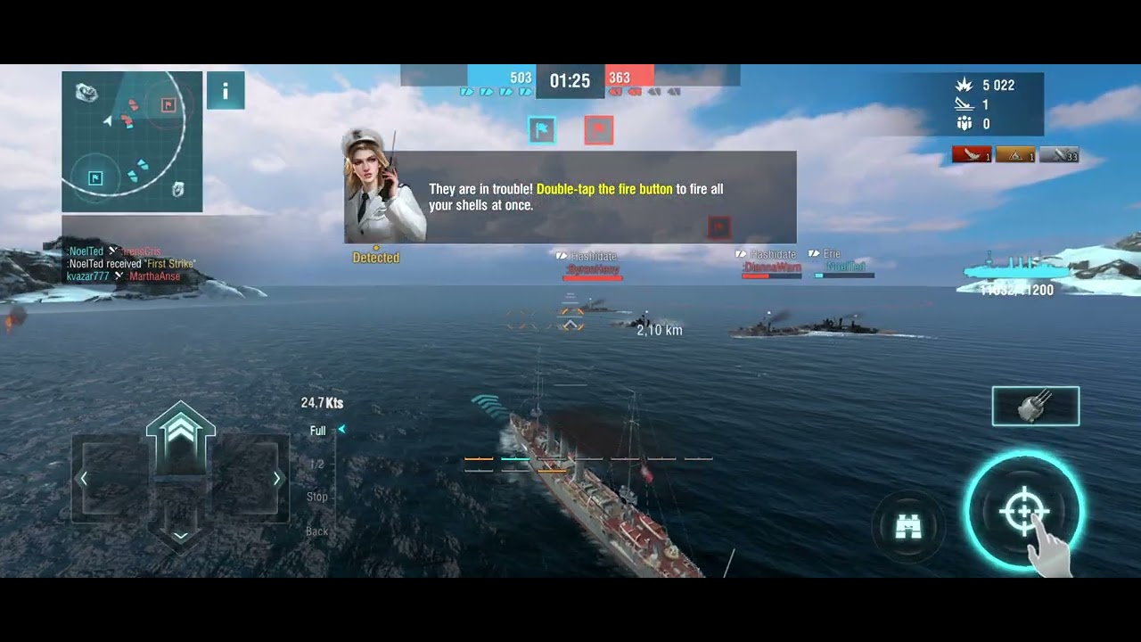 World of Warships Blitz: Прокачка акаунту та другий бій!