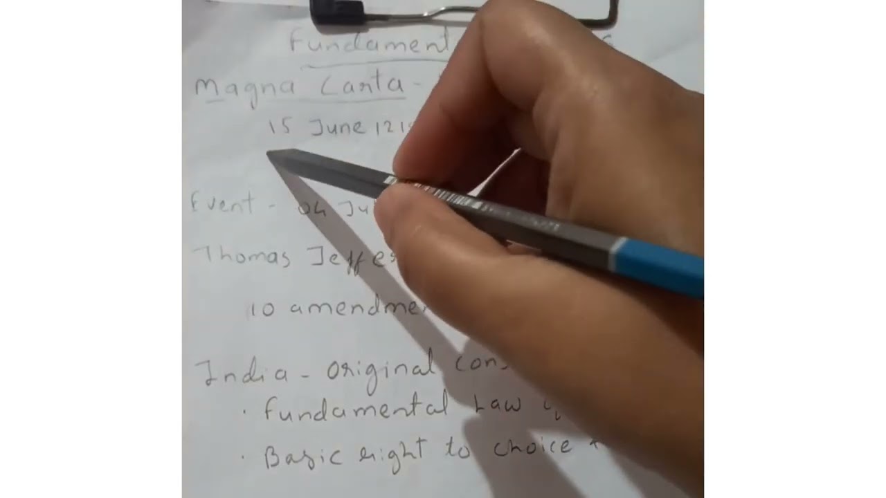 Magnacarta | Bill of rights | Fundamental Rights | मूलभूत हक्क @Mpscrevision