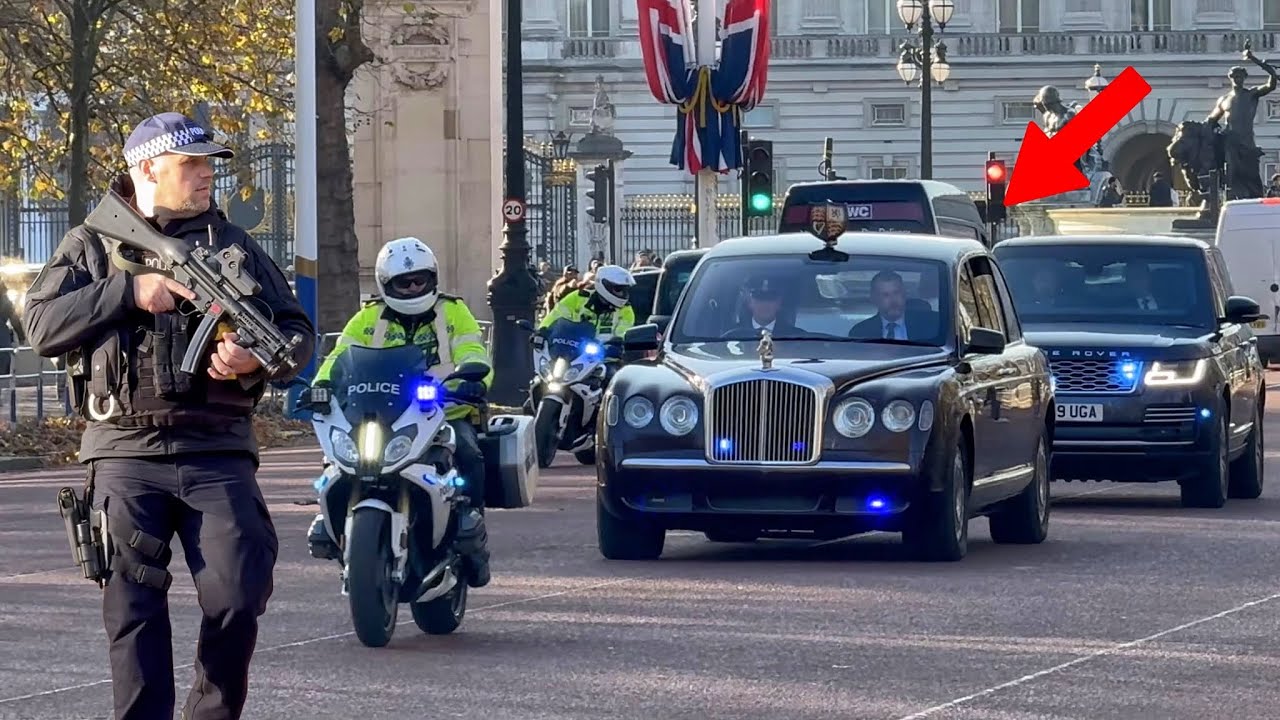 The King Returns to His London Royal Residence Under Heavy Security