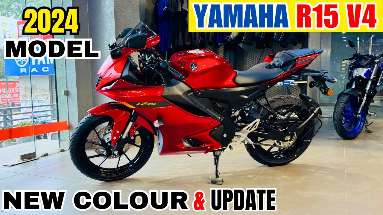 Finally 2024 New Yamaha R15 V4 Red Colour😍New Features | Changes | On Road Price | 2024 All Update🔥🔥