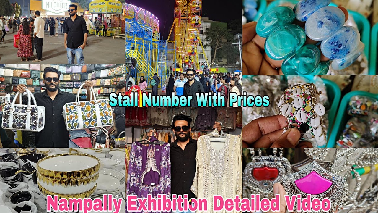 Nampally Exhibition 2026 Is Fully Open Now - Stall Numbers With Prices🎡 Products From All Over India