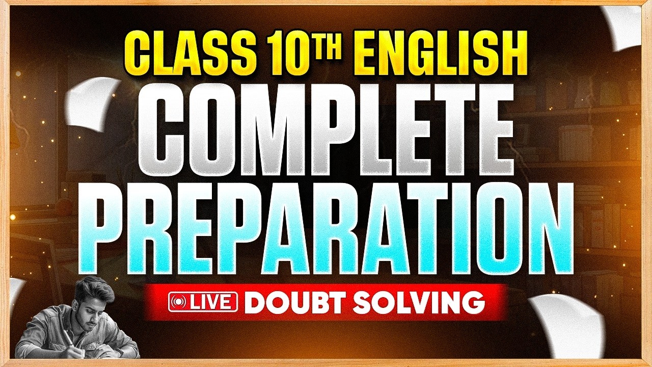 MP Board Class 10 English 🔥| Board Se Pehle Sidhi Baat | Live Doubt Session