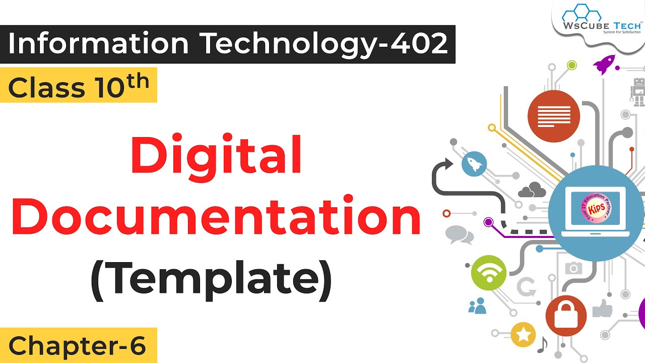 Digital Documentation Template Class 10 IT | Digital Documentation