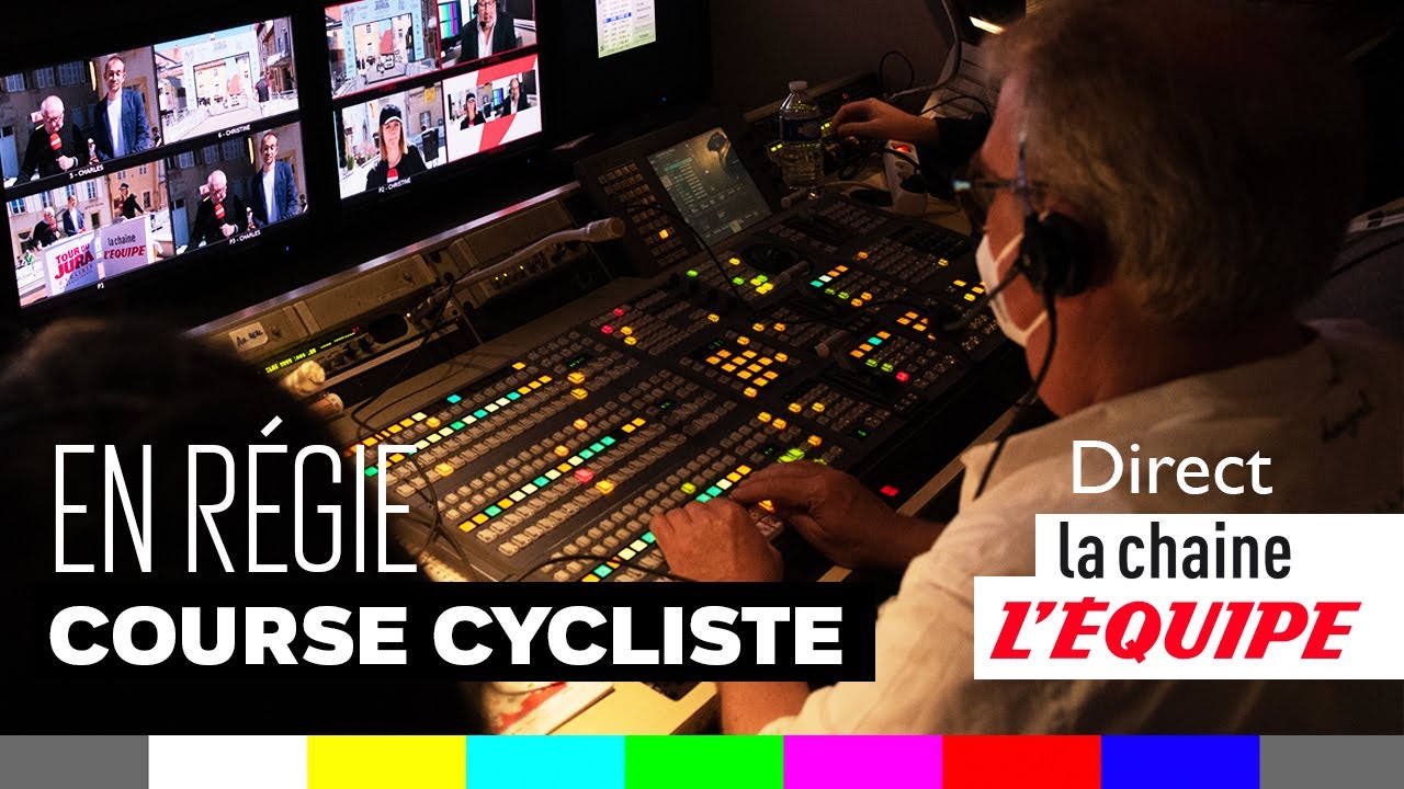 COULISSES TV - IMMERSION dans le CAR RÉGIE d'une course cycliste (La Chaine l’Équipe)...