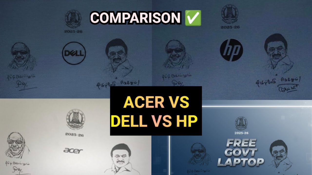TN Govt Free Laptops(HP,DELL,ACER) Comparison🔥| Ulagam Ungal Kaiyil Laptop 💻| College Free Laptops