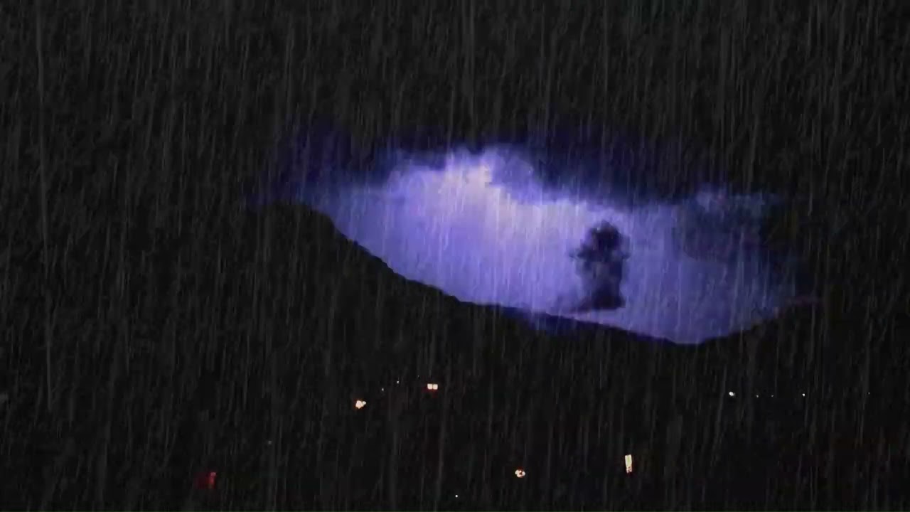 Relaxing Rain Sounds on Window for Deep Sleep 