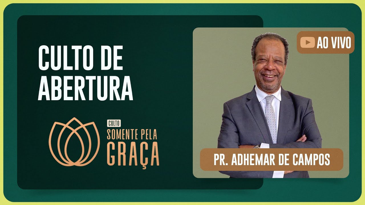 SOMENTE PELA GRAÇA - 20H | Pr. Adhemar de Campos | Igreja Presbiteriana de Pinheiros | IPPTV