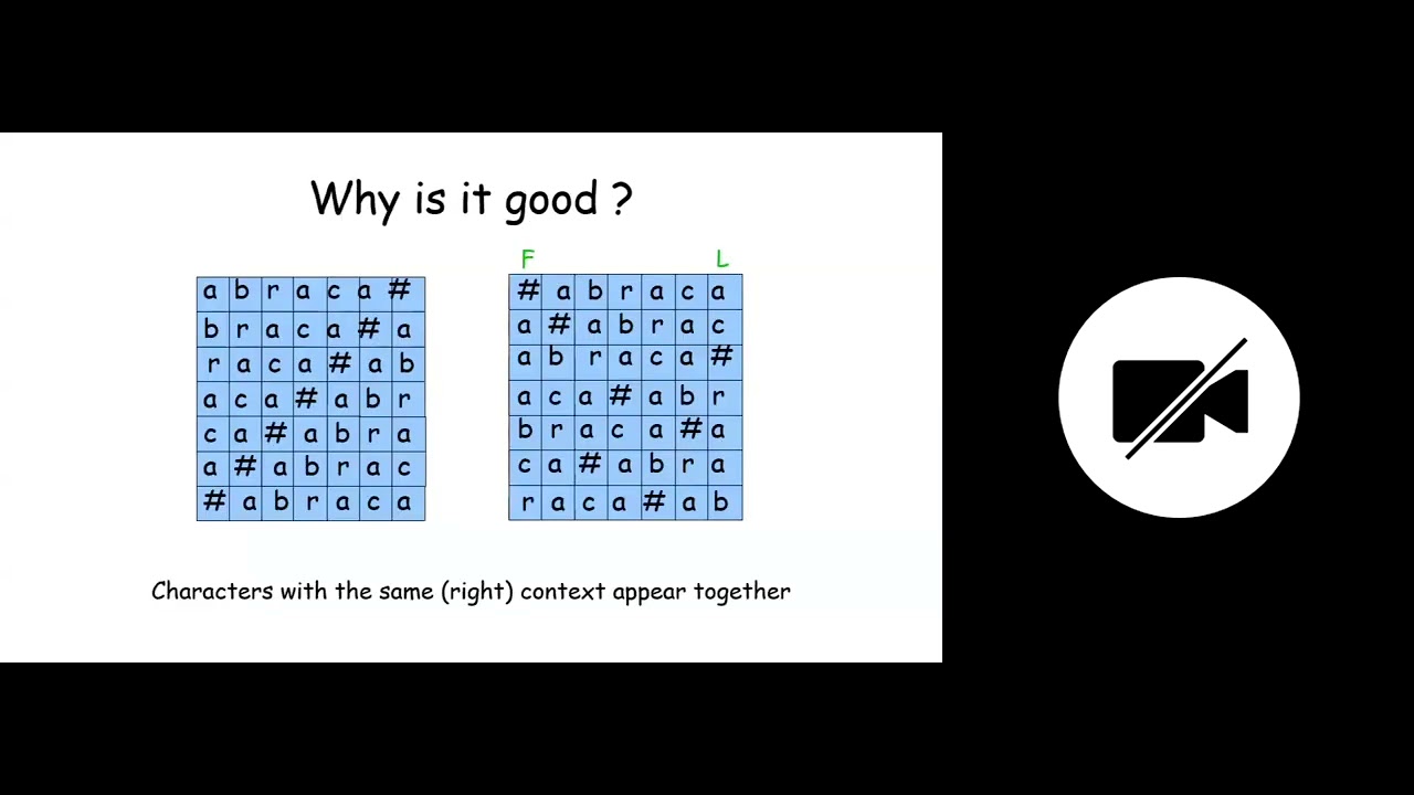 Lecture 13:  BWT and the FM index