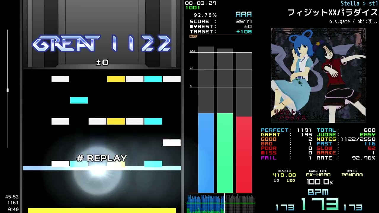 ST1 | フィジットXXパラダイス EXHC 91.52%