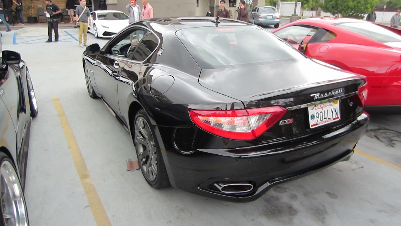 Black 2010 Maserati GranTurismo S (w/ acceleration)