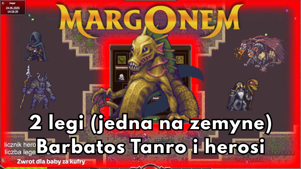 PIERWSZA LEGA NA ZEMYNIE I TANROT! | Margonem Mix Herosów z Ropuhem!