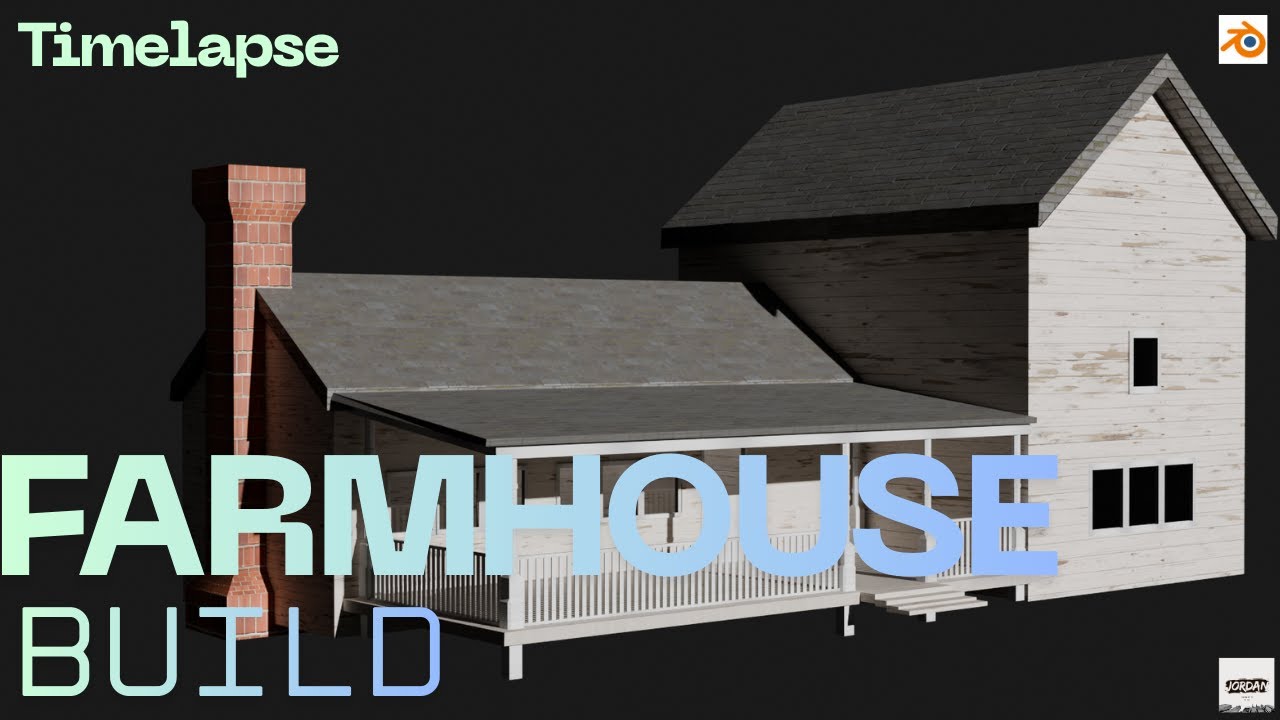 I Built a Realistic Farmhouse in Blender | Full Timelapse