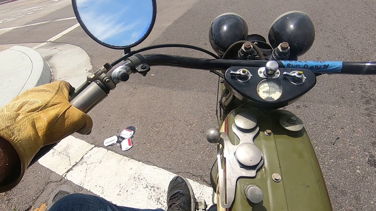 1929 Harley D Model Freeway Run, Light Check