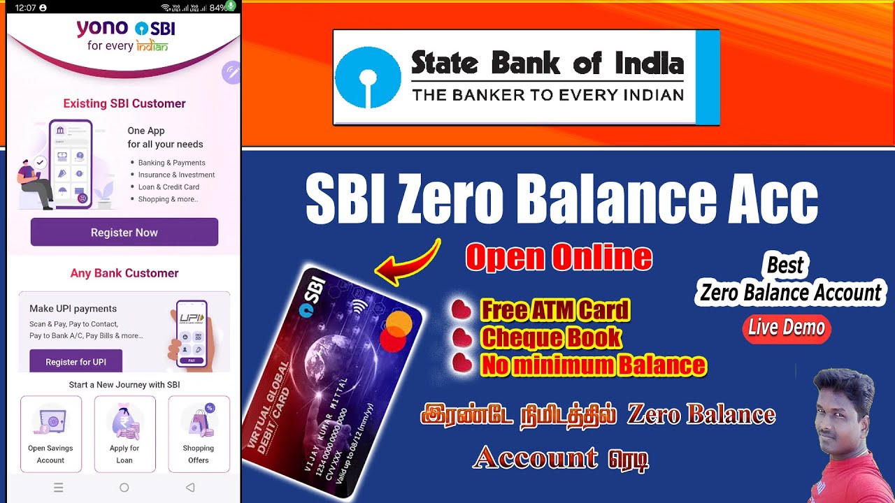 SBI Zero Balance Account Opening | How to open sbi account online | yono sbi account opening