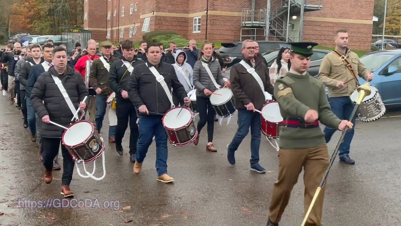 'The Drummers Gathering' (2023) March to the Fallen Drummers & Buglers Memorial Garden