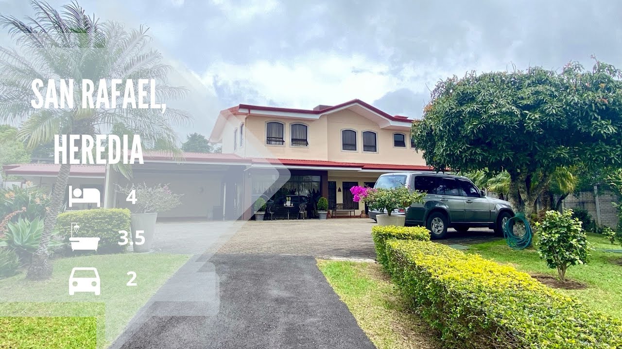 Venta de casas en Costa Rica🏡Extensa propiedad, casa de 2 plantas en San Rafael, Heredia, Costa Rica