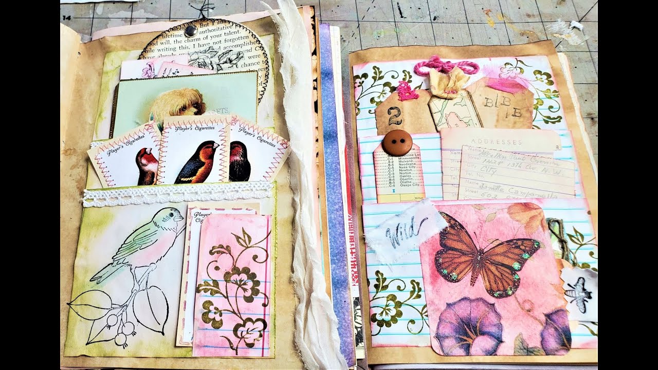 How to Make Pretty Pockets in a Junk Journal! Ep 10: Pretty Pages in Junk Journals!  Paper Outpost